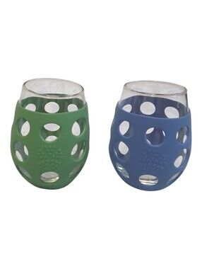 Life Factory Tumblers Pair Blue Green